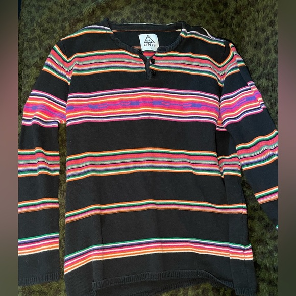 UNIF Knit Colorful Striped Sweater - Picture 1 of 5
